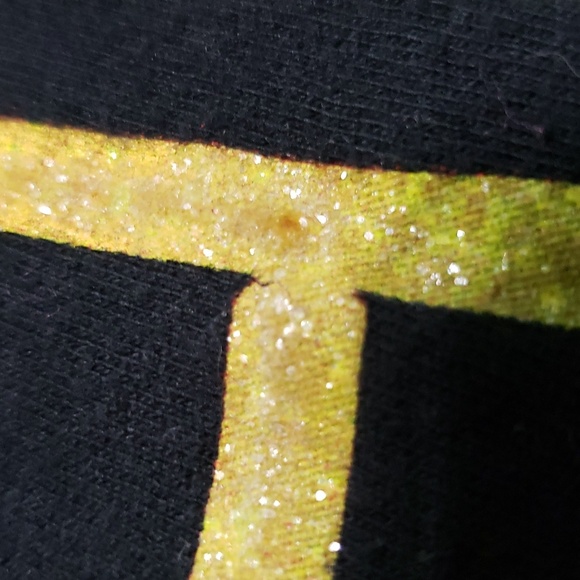 Bob Marley Lyric Nation Brand One Love Glitter Babydoll Tee Size Medium - Picture 8 of 10